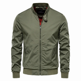 Breathable Classic Men's Bomber Jacket -Stand Collar Spring Green - Tophatter Daily Deals