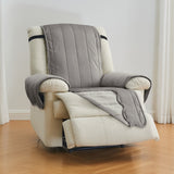Velvet Furniture Protectors - Velvet Collection Recliner Wild Dove Grey Furniture & Decor - Tophatter Daily Deals