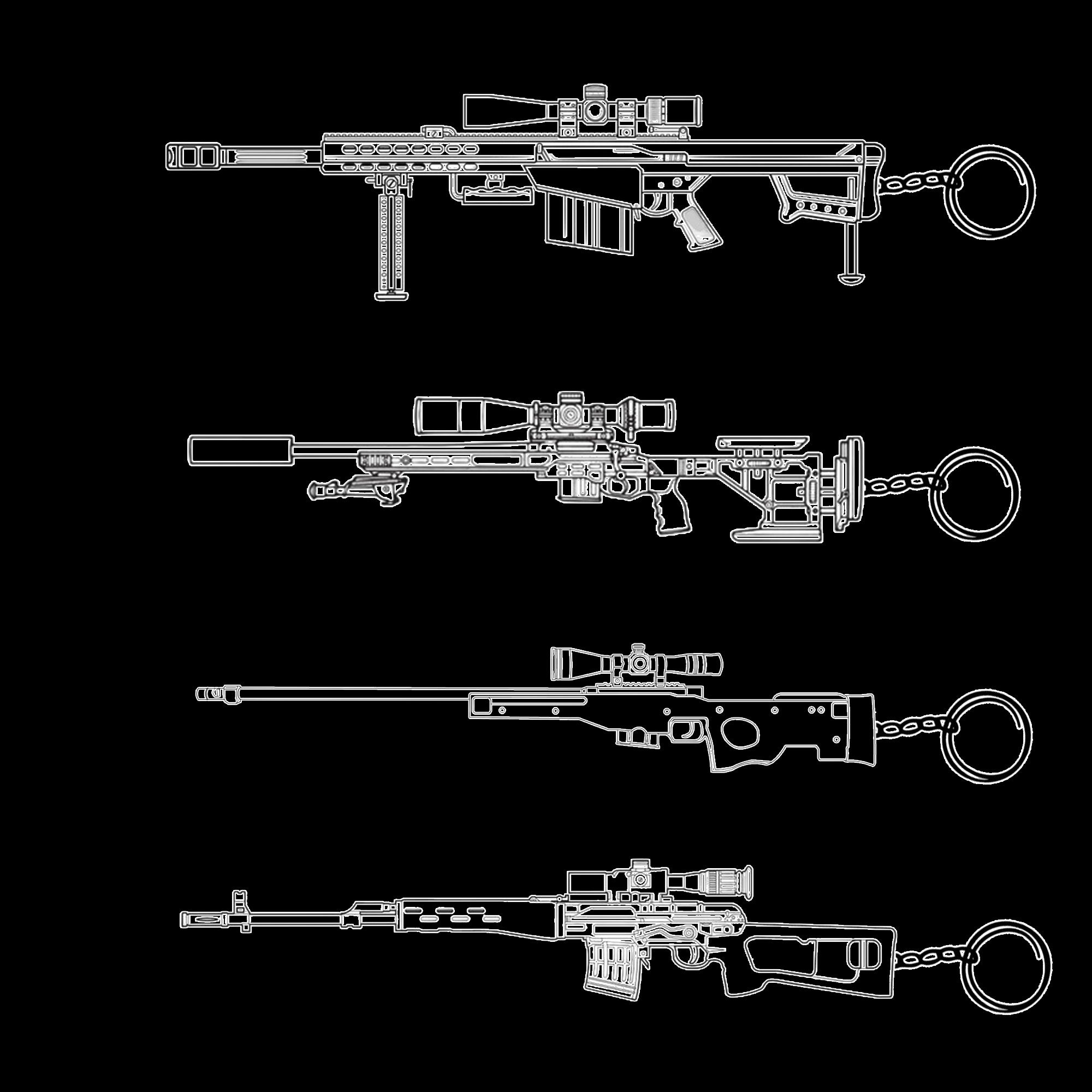 13 in 1 World Famous Sniper Rifle Keychain 4 Mystery Keychains - Tophatter Daily Deals