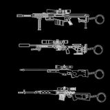 13 in 1 World Famous Sniper Rifle Keychain 4 Mystery Keychains - Tophatter Daily Deals
