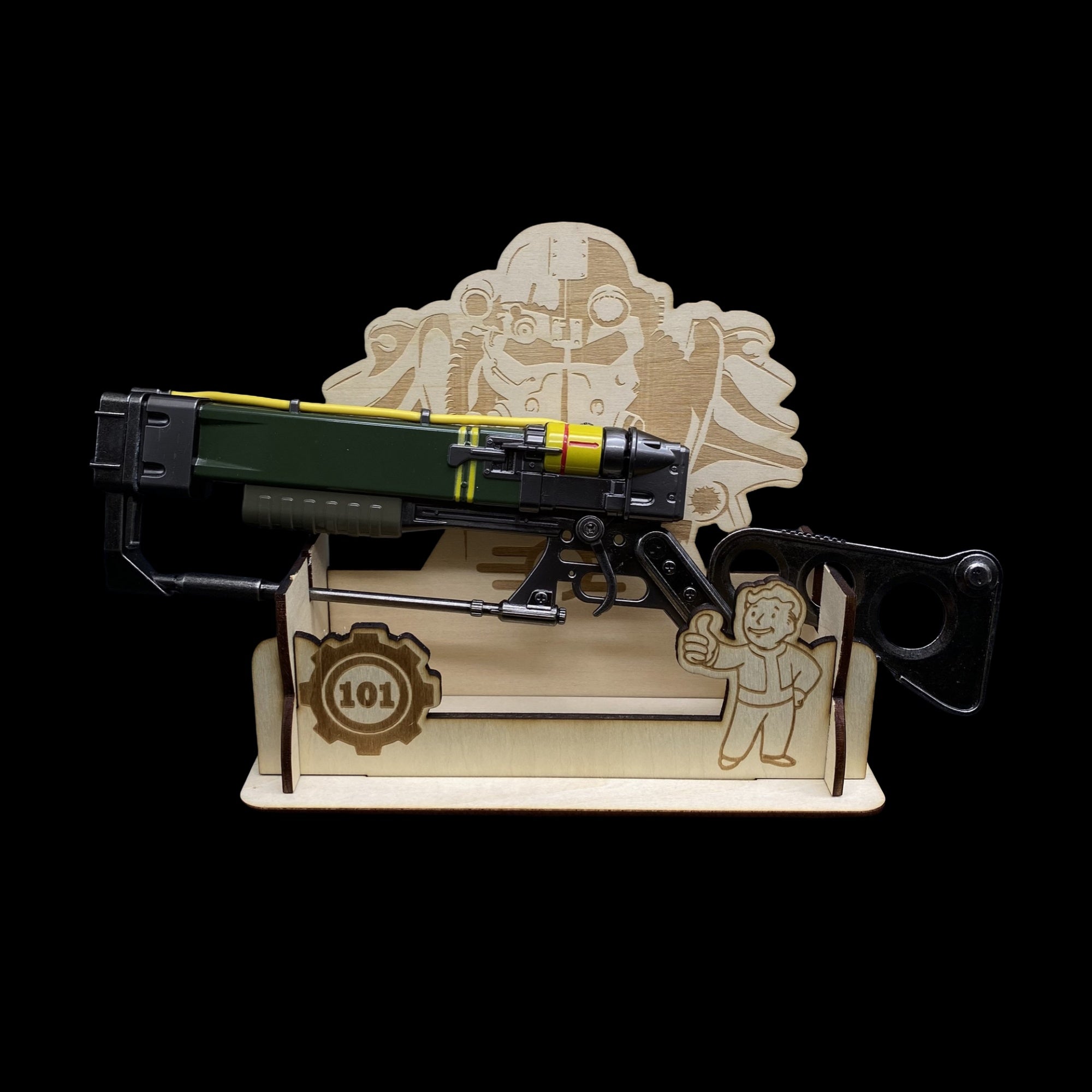 Righteous Authority AER 9 Pulse Laser Rifle With Custom Stand - Tophatter Daily Deals