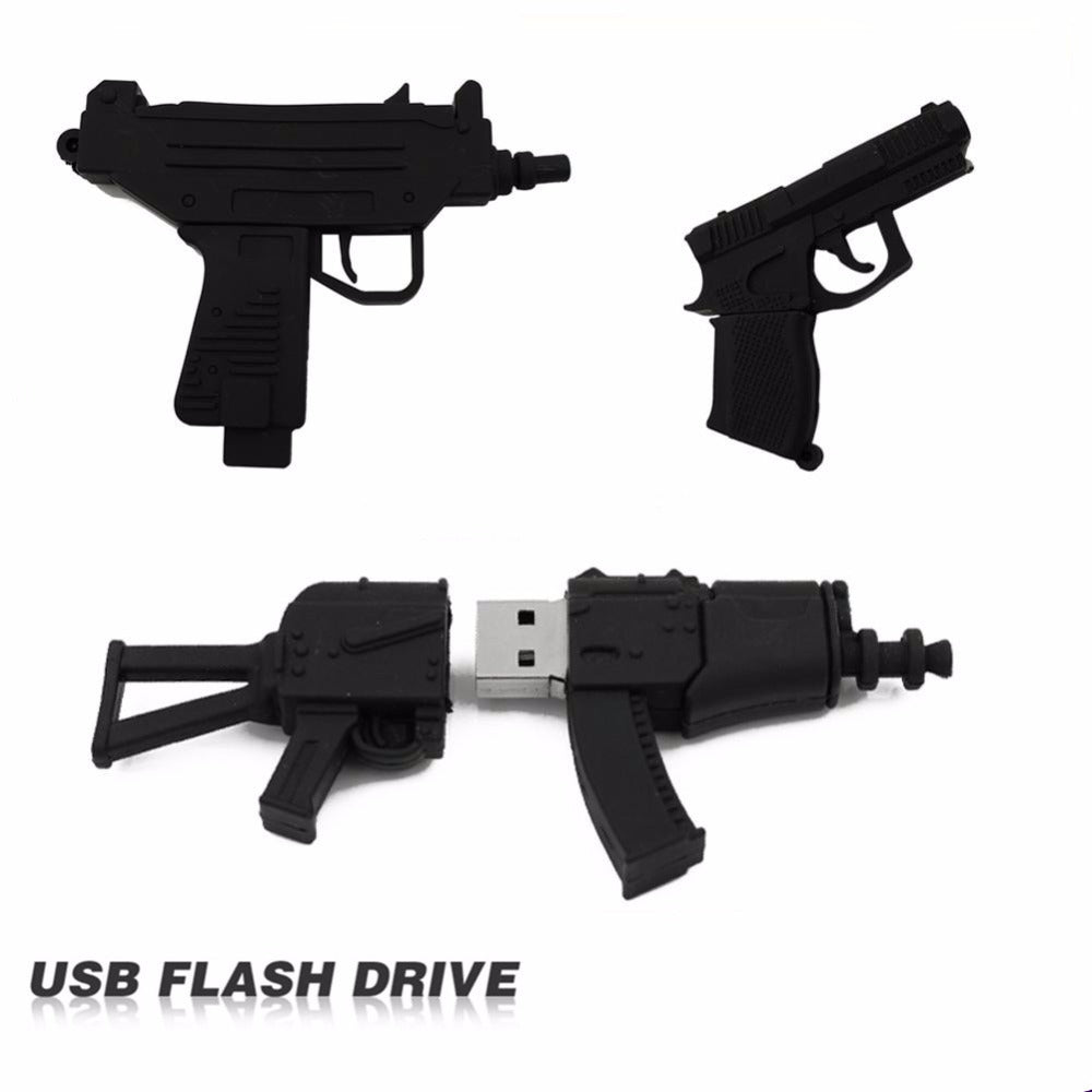 Machine Gun Shaped USB Flash Drive 2.0 Pistol, Rifle, AK, Uzi 16gb / 32gb USB Flash Drive - Tophatter Daily Deals