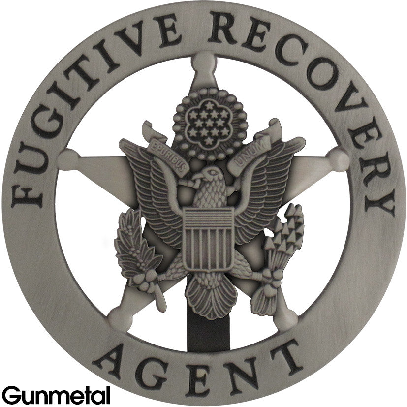 Marshal Style Fugitive Recovery Agent Badge - Tophatter's Weapons'N'Deals Badges - Tophatter Daily Deals