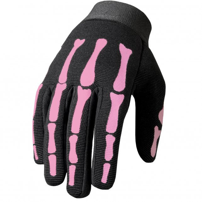 Hot Leathers Pink Skeleton Bones Ladies Mechanics Gloves Gloves - Tophatter Daily Deals
