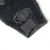 Hot Leathers Fingerless Black Leather Gloves w/Mesh Gloves - Tophatter Daily Deals