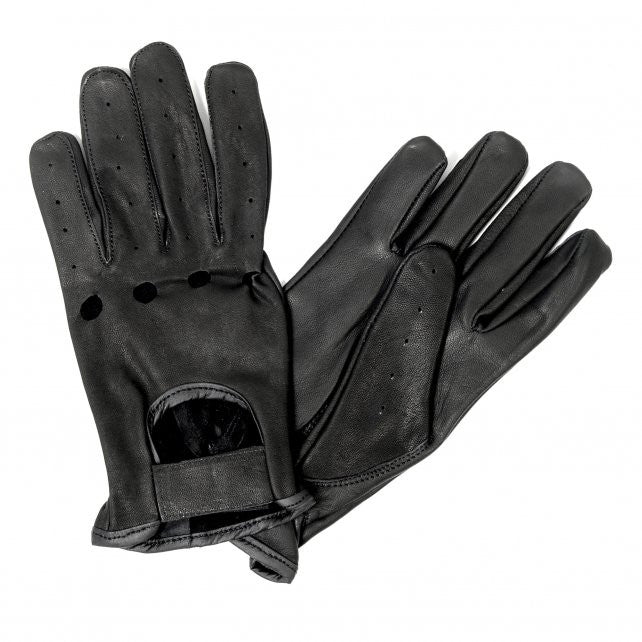 Hot Leathers Full Finger Leather Driving Gloves Unlined Gloves - Tophatter Daily Deals