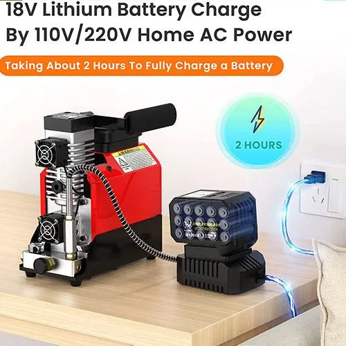 GX E-L2 18V/220V PCP COMPRESSOR WITH BATTERY - Tophatter's Army Deals ACCESSORIES - Tophatter Daily Deals