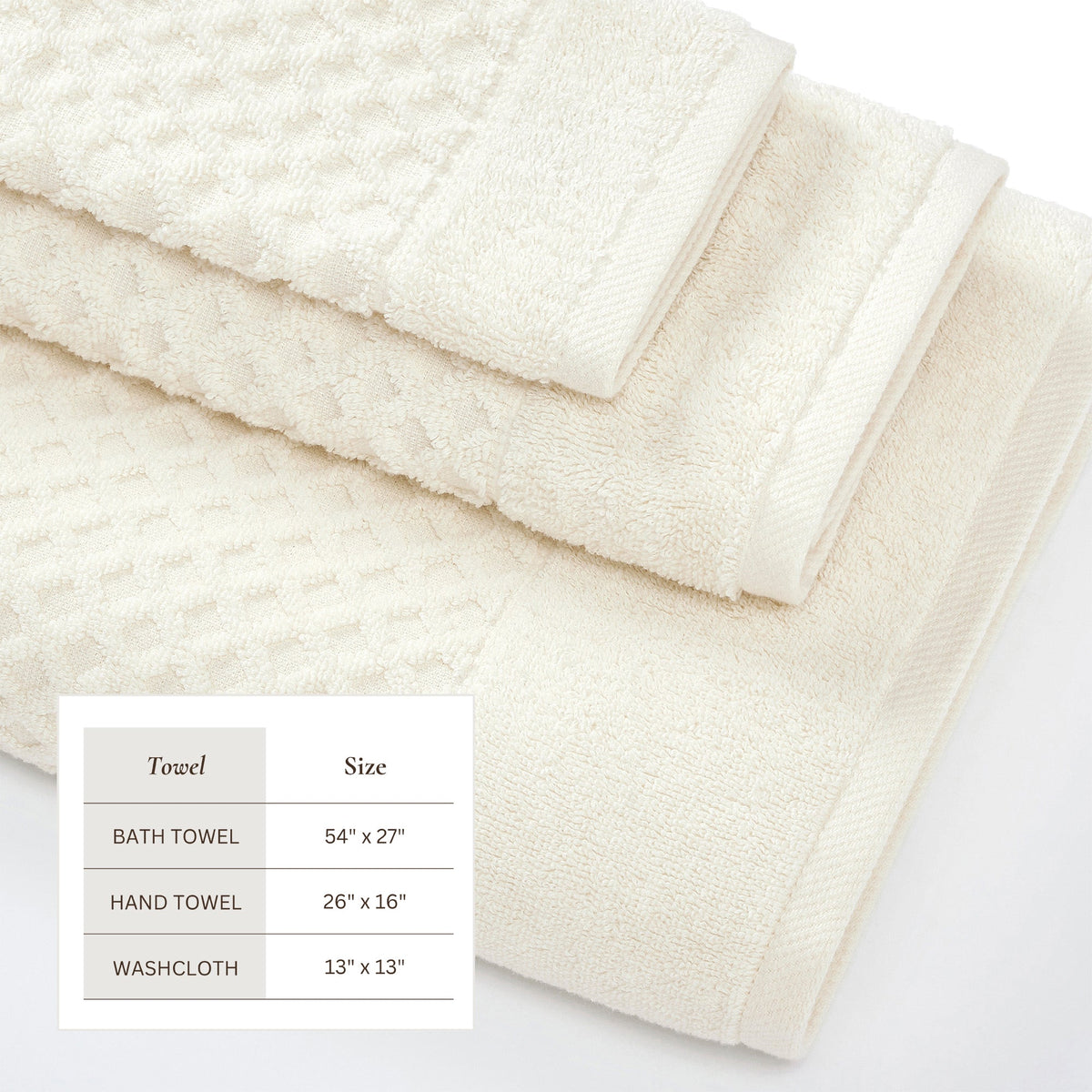 Cotton Diamond Waffle Weave Bath Towel Set - Grayson Collection Bath - Tophatter Daily Deals
