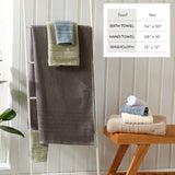 100% Cotton Checkered Jacquard Bath Towel Set - Giuliana Collection Bath - Tophatter Daily Deals
