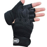 Gym Fitness Gloves Anti-Skid Weight Lifting for Sport Black Fitness & Exercise - Tophatter Daily Deals