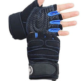 Gym Fitness Gloves Anti-Skid Weight Lifting for Sport Blue Fitness & Exercise - Tophatter Daily Deals