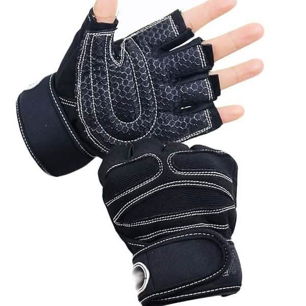 Gym Fitness Gloves Anti-Skid Weight Lifting for Sport White Fitness & Exercise - Tophatter Daily Deals