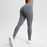 Women Gym Sports Pants Scrunch Butt Elastic Yoga Pants Dark Grey Leggings - Tophatter Daily Deals