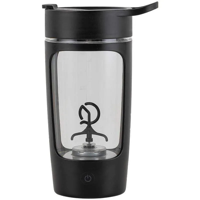 GymShake USB Rechargeable 650ml Electric Protein Shaker Black 650ml USB Food Mixers & Blenders - Tophatter Daily Deals
