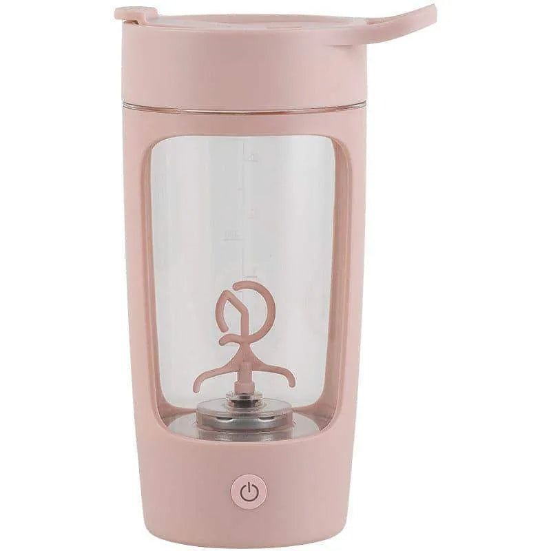GymShake USB Rechargeable 650ml Electric Protein Shaker Pink 650ml USB Food Mixers & Blenders - Tophatter Daily Deals