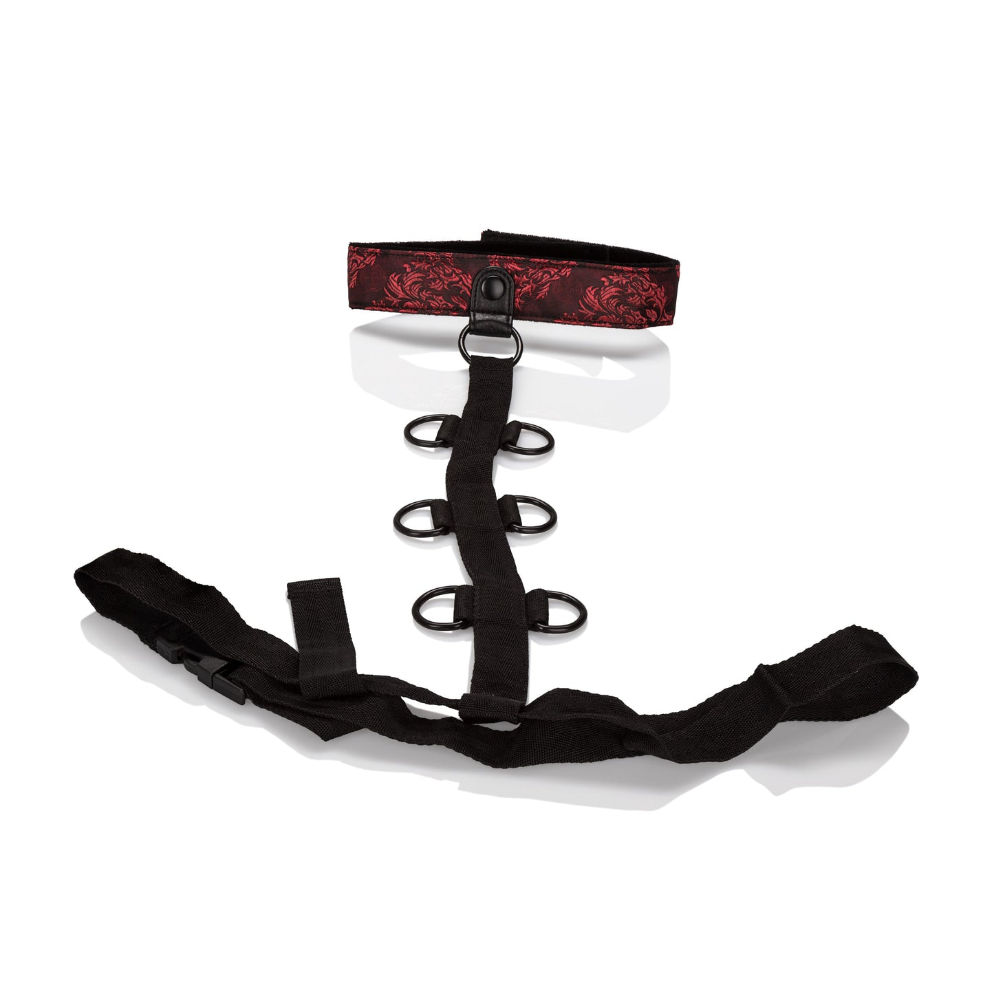 Scandal Collar Body Restraints (Red and Black) – Plush Adjustable Restraints > Bondage Gear > Restraints - Tophatter Daily Deals
