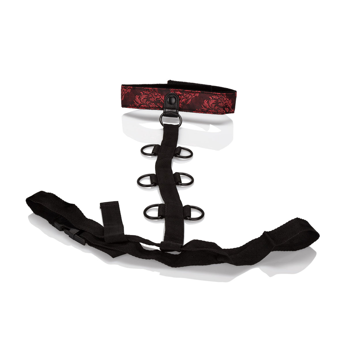 Scandal Collar Body Restraints (Red and Black) – Plush Adjustable Restraints > Bondage Gear > Restraints - Tophatter Daily Deals