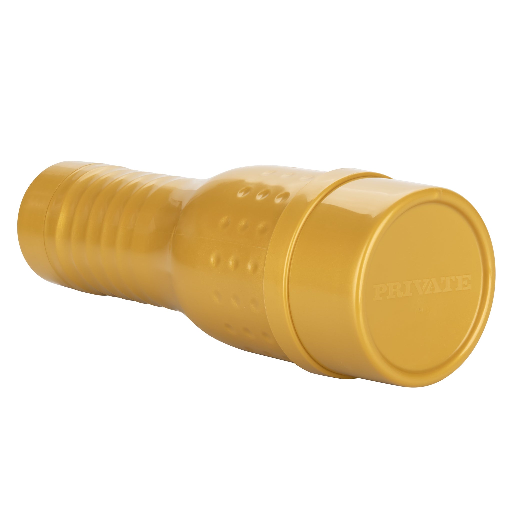 Private Tube Personal Trainer Tub Gold Real Skin TPR Suction Masturbator Sleeve > Sex Toys For Men > Masturbators > Manual - Tophatter Daily Deals