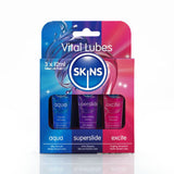 Skins Vital Sampler Tubes (3 Pack) – Lubricant Sampler Set 12ml > Lube > Water Based - Tophatter Daily Deals