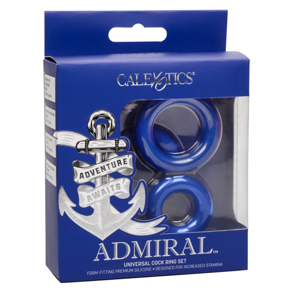 Admiral Universal Cock Ring Set – Gradual Size Silicone Rings Set > Cock Ring > Sets - Tophatter Daily Deals