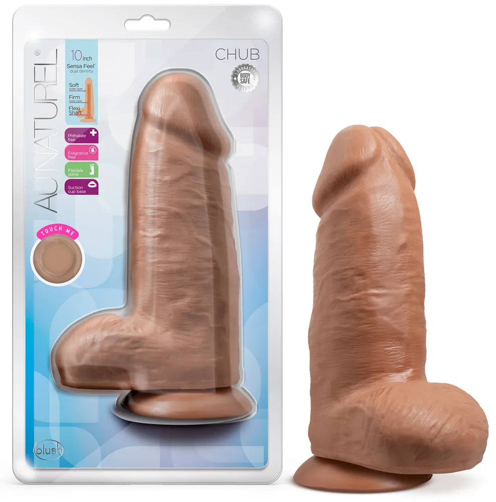 Au Naturel Chub 10 Inch – Dual Density Realistic Dildo > Dildos > Large Dildos - Tophatter Daily Deals