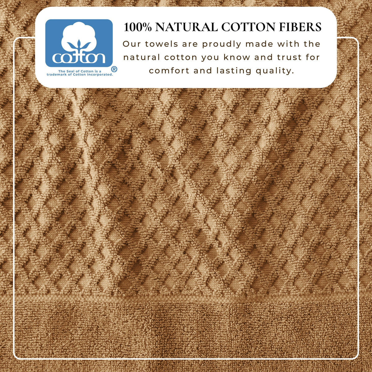 Cotton Diamond Waffle Weave Bath Towel Set - Grayson Collection Bath - Tophatter Daily Deals