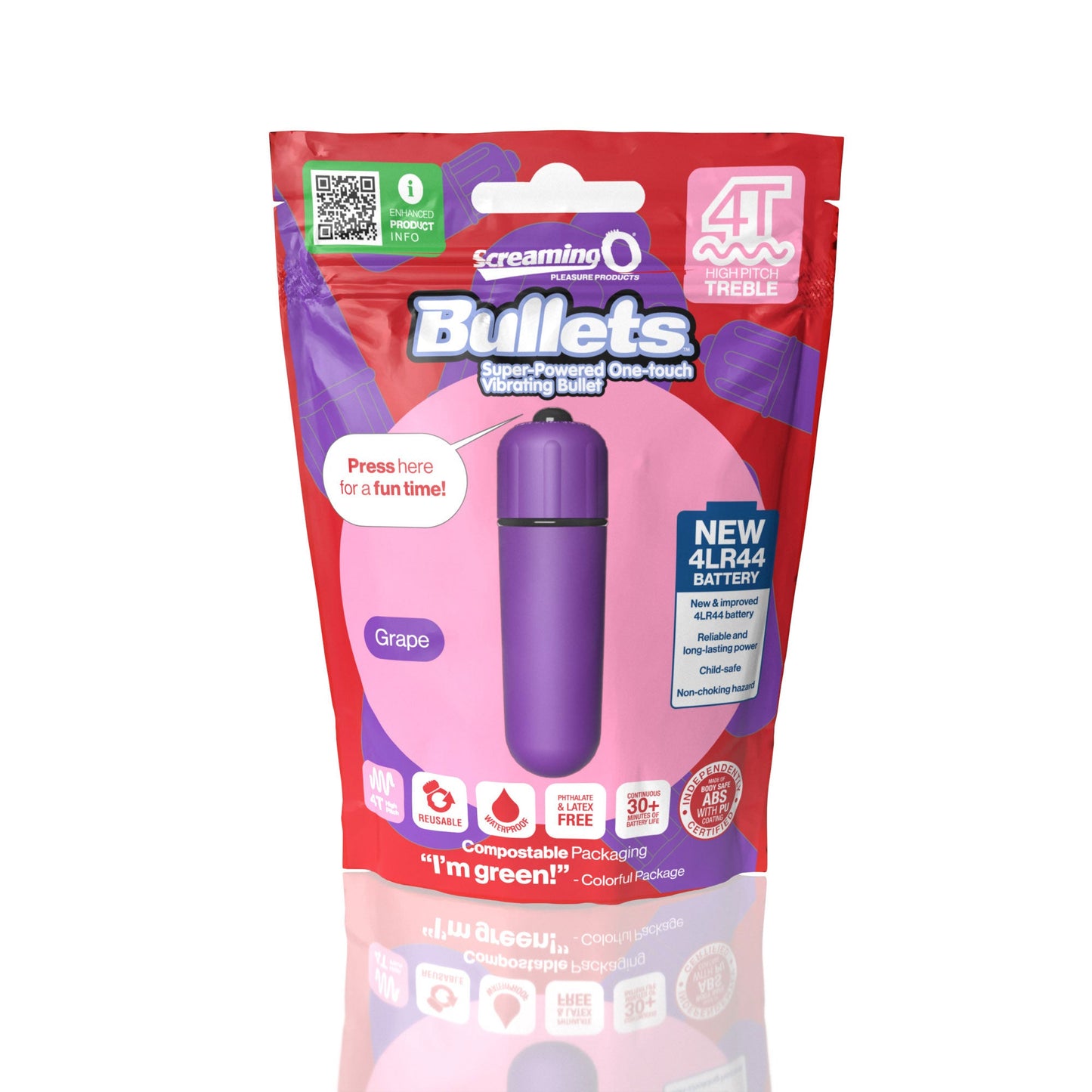 Bullets 4T High Pitch Treble (Grape) > Vibrators > Mini Vibrators - Tophatter Daily Deals