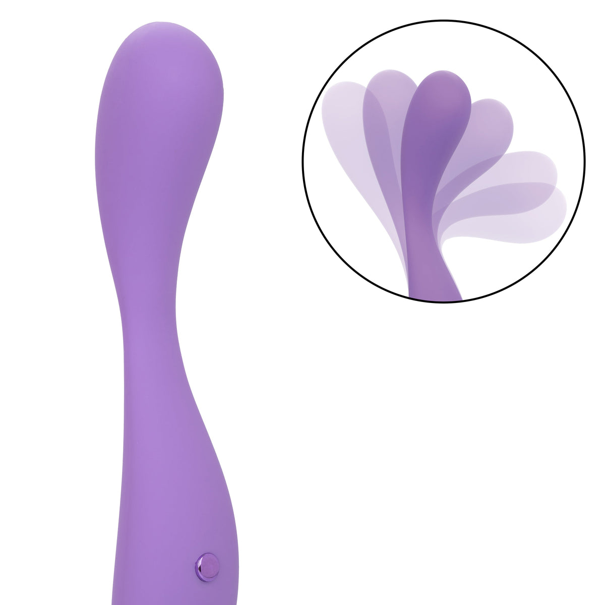 Contour Demi Purple Flexible Liquid Silicone Massager with 10 Vibration Functions and Waterproof Design > Vibrators > Standard Vibrators - Tophatter Daily Deals