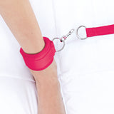 7-Piece Hot Pink Bed Spreader Bondage Set With Adjustable Cuffs > Bondage Gear > Restraints - Tophatter Daily Deals