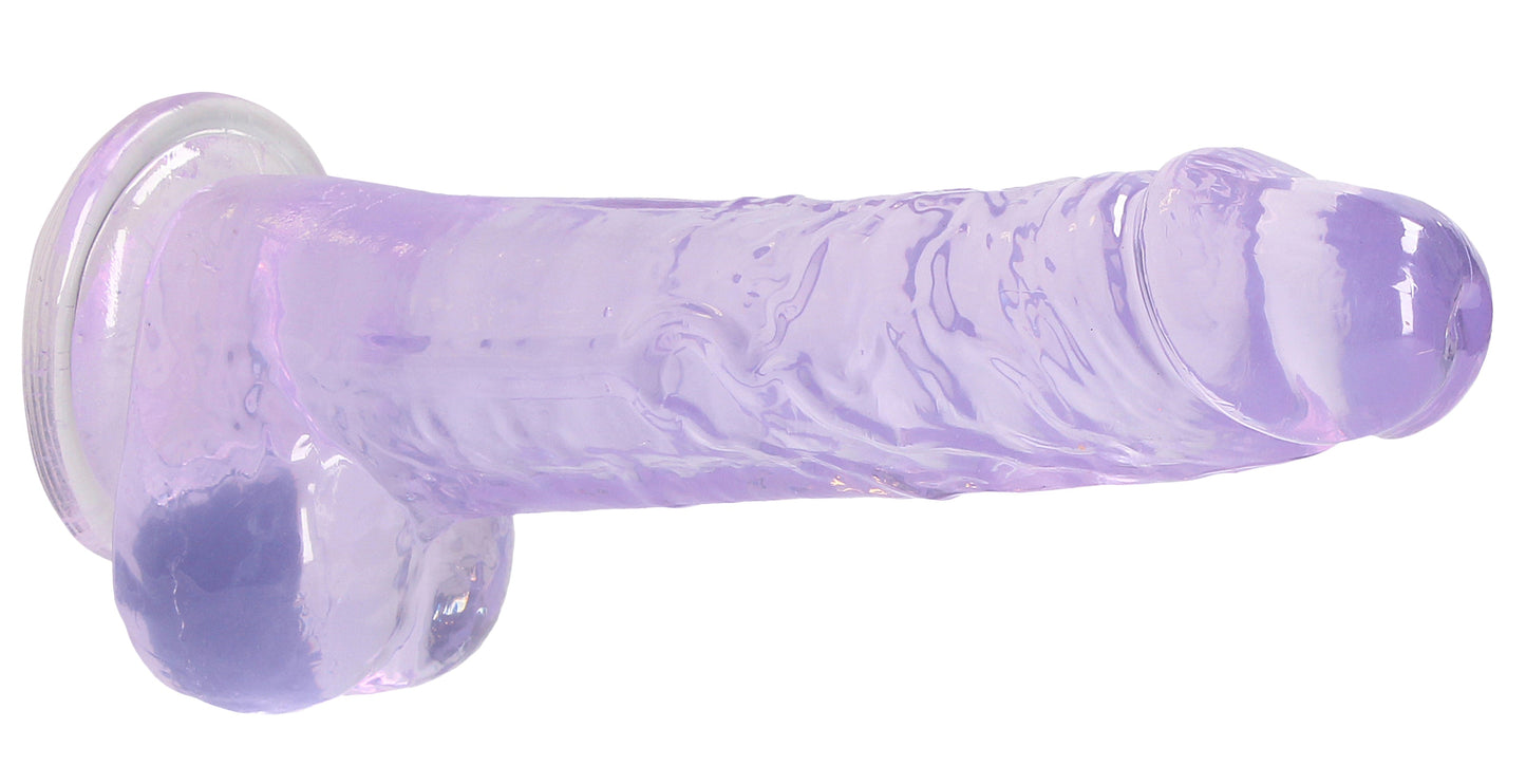 Realrock Crystal Clear (Transparent) – 8 Inch Realistic Dildo with Balls > Dildos > Realistic Dildos - Tophatter Daily Deals