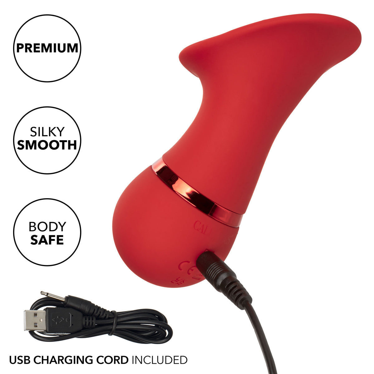 French Kiss Seducer – Compact Massager with 12 Functions Vibrator > Sex Toys For Ladies > Clitoral Vibrators and Stimulators - Tophatter Daily Deals