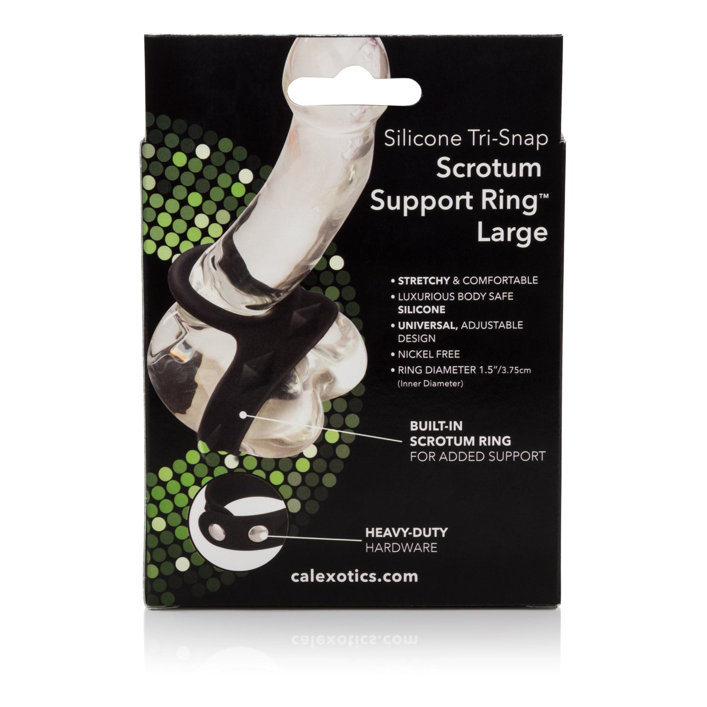 Silicone Adjustable Tri-Snap Scrotum Support Ring Large – Comfortable Silicone Support Ring > Cock Ring > Adjustable - Tophatter Daily Deals