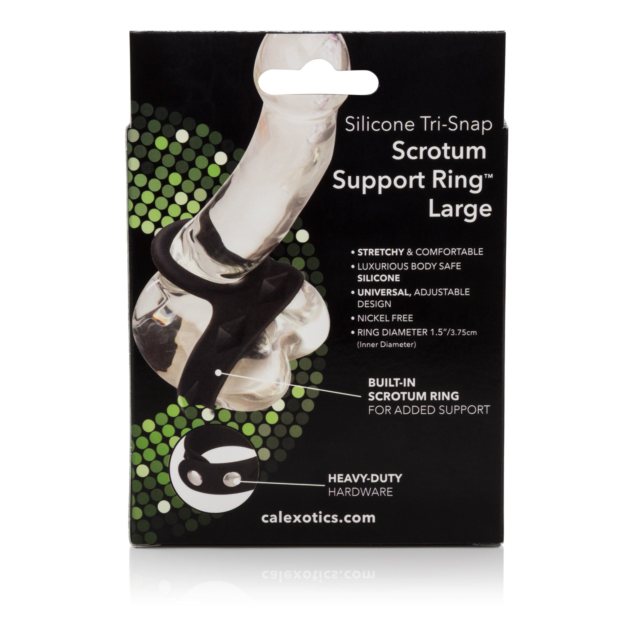 Silicone Adjustable Tri-Snap Scrotum Support Ring Large – Comfortable Silicone Support Ring > Cock Ring > Adjustable - Tophatter Daily Deals
