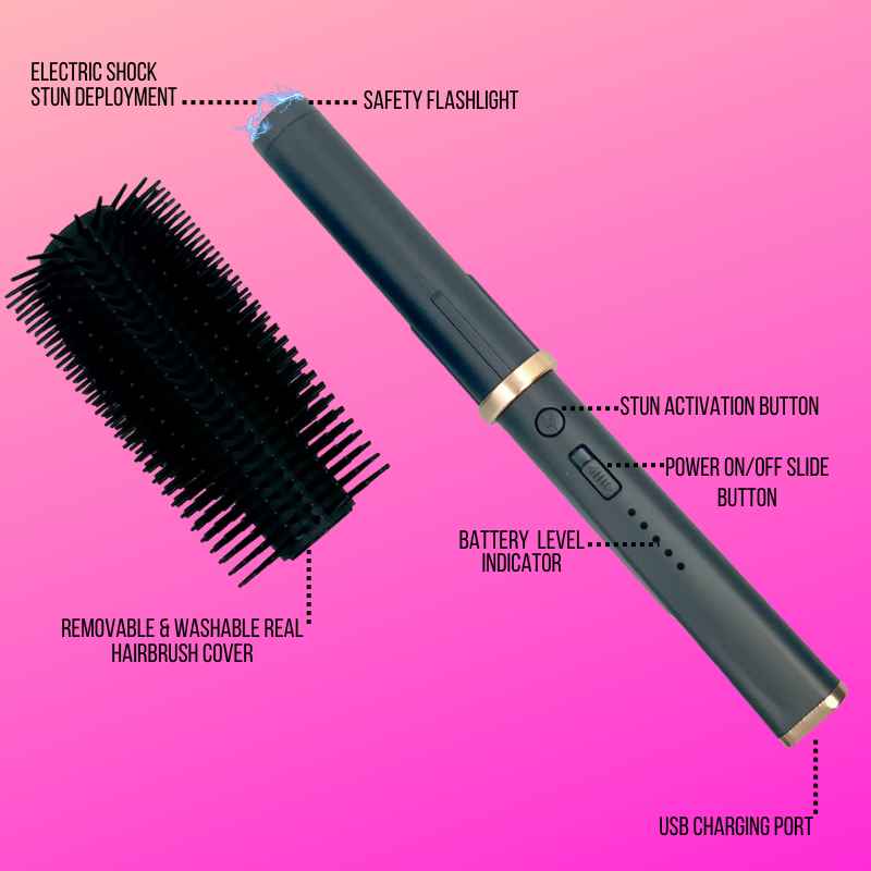 Hair Fryer Brush Stun Gun Stun Guns - Tophatter Daily Deals