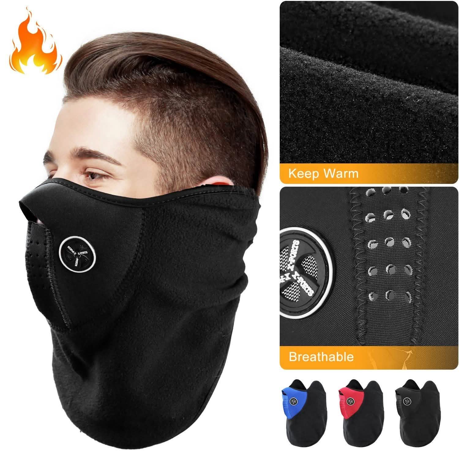 Half Face Mask for Bike Motorcycle Racing Face Masks & PPE - Tophatter Daily Deals