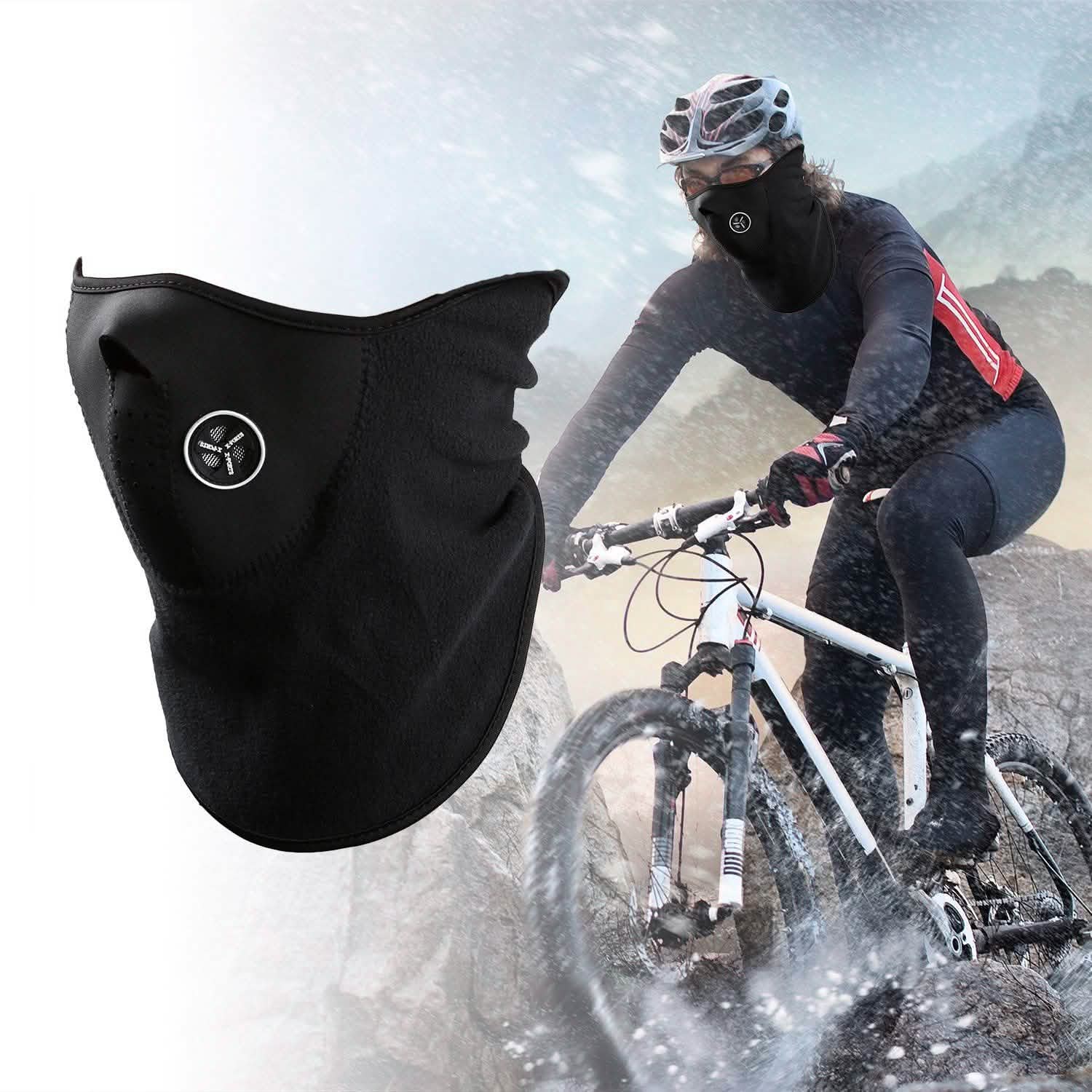 Half Face Mask for Bike Motorcycle Racing Face Masks & PPE - Tophatter Daily Deals