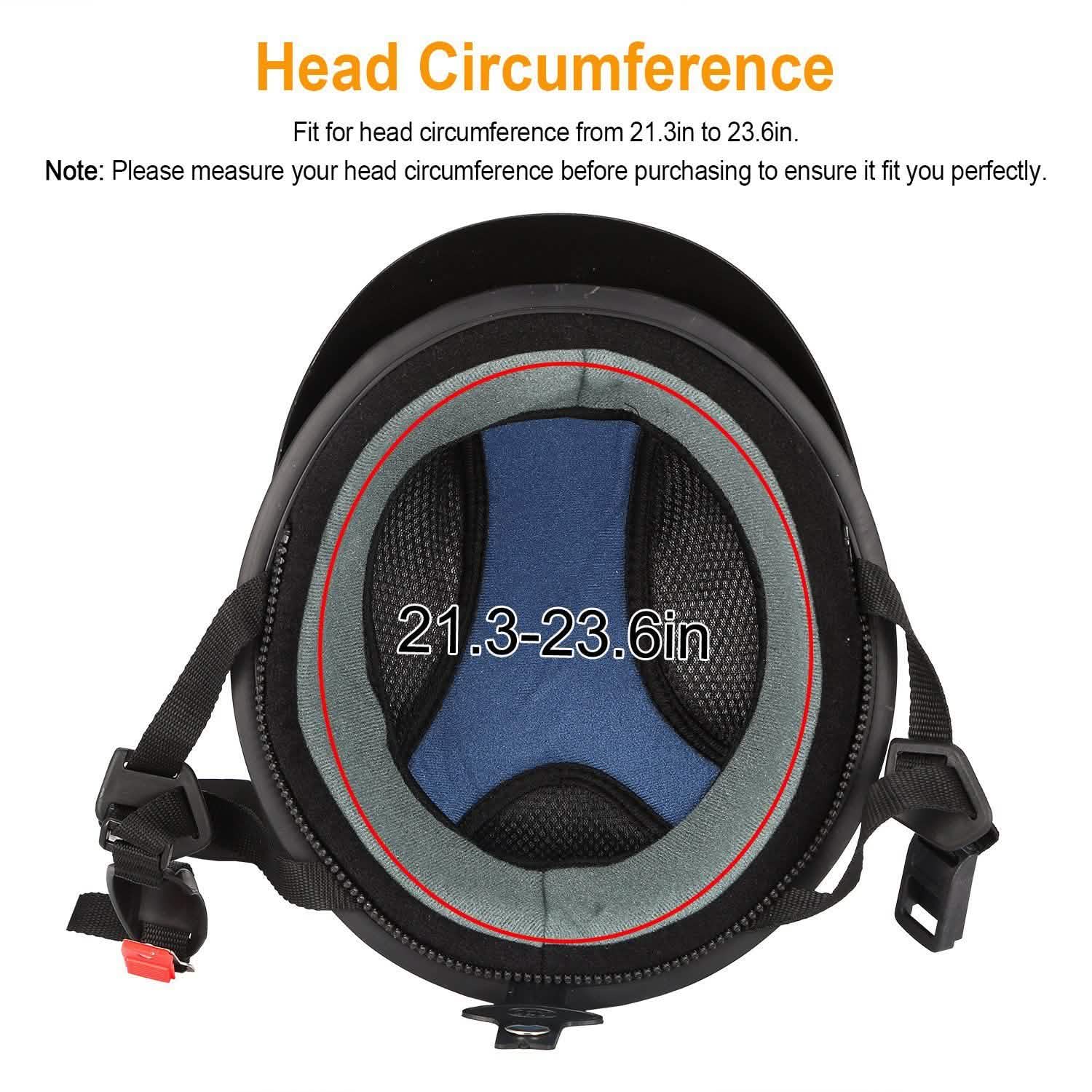 Half Motorcycle Helmet with Pilot Goggles Outdoor Recreation - Tophatter Daily Deals