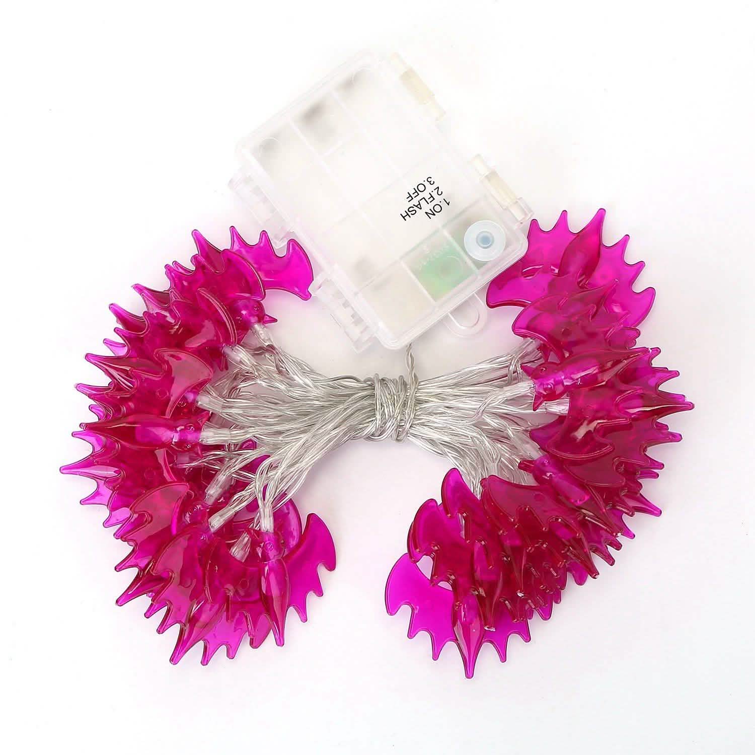 Halloween 30 LED String Lights Bat Seasonal Decor - Tophatter Daily Deals