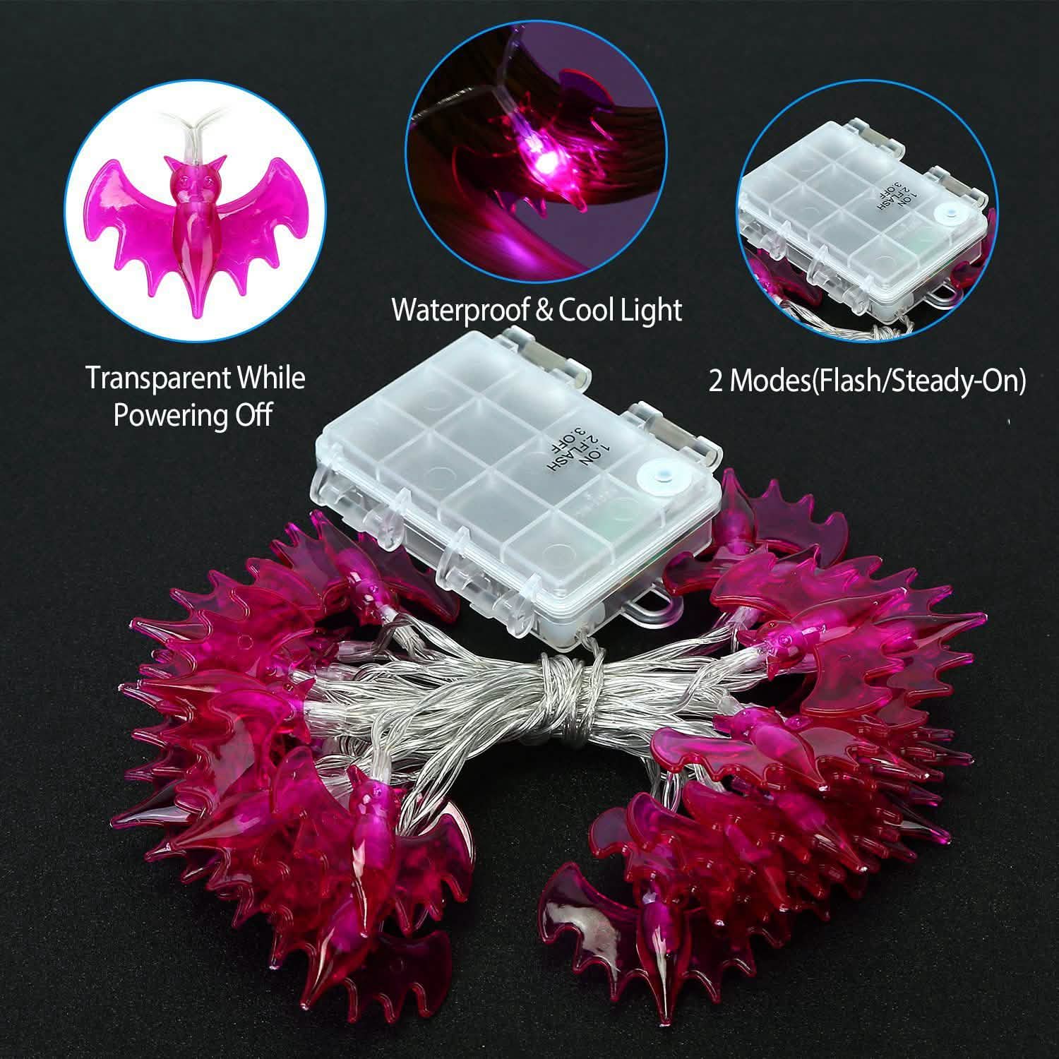 Halloween 30 LED String Lights Seasonal Decor - Tophatter Daily Deals