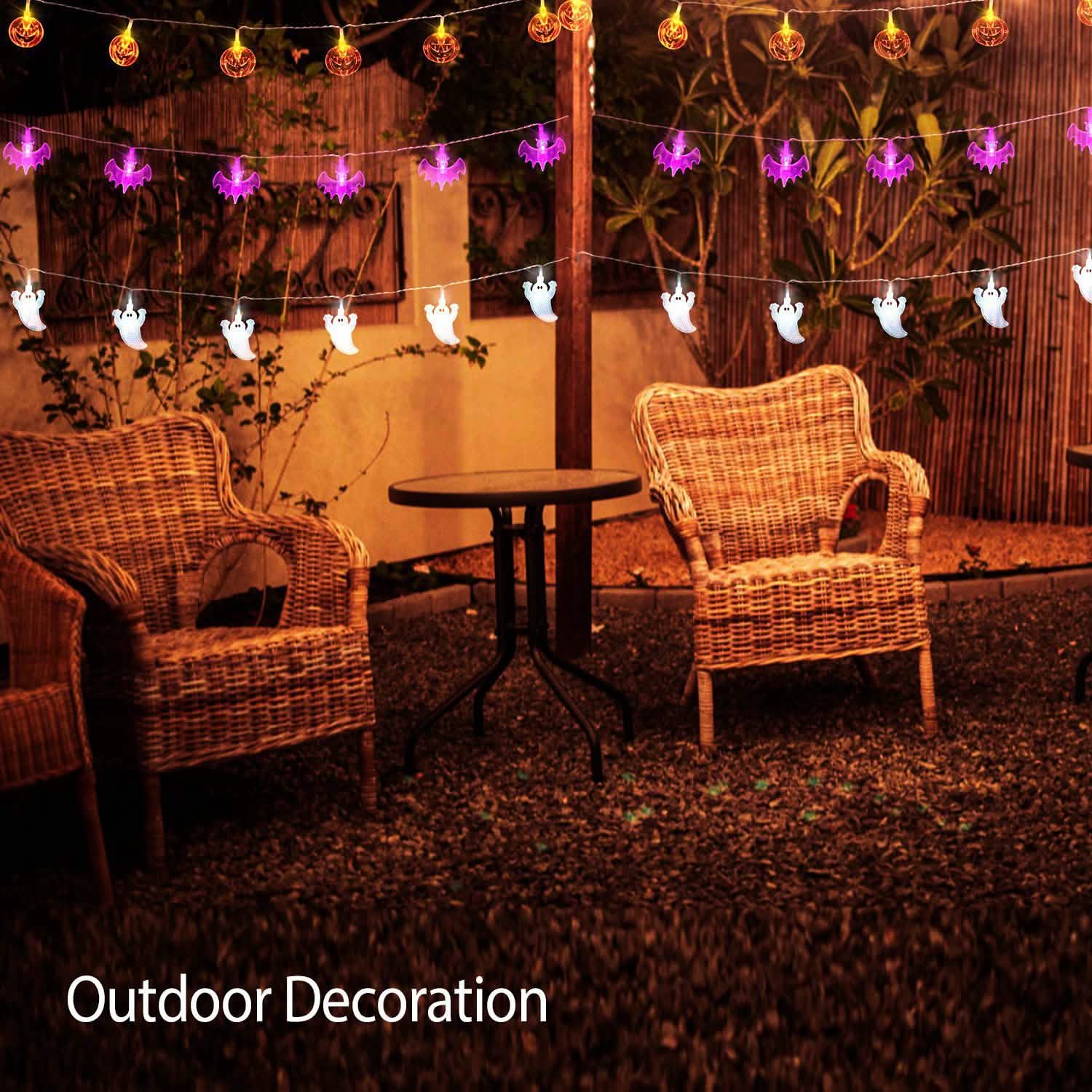 Halloween 30 LED String Lights Seasonal Decor - Tophatter Daily Deals