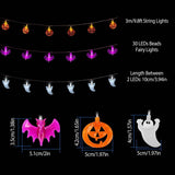 Halloween 30 LED String Lights Seasonal Decor - Tophatter Daily Deals