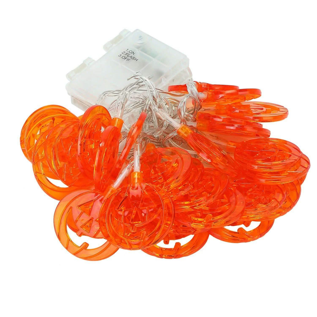 Halloween 30 LED String Lights Pumpkin Seasonal Decor - Tophatter Daily Deals