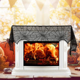 Halloween Decoration Black Lace Spiderweb Seasonal Decor - Tophatter Daily Deals
