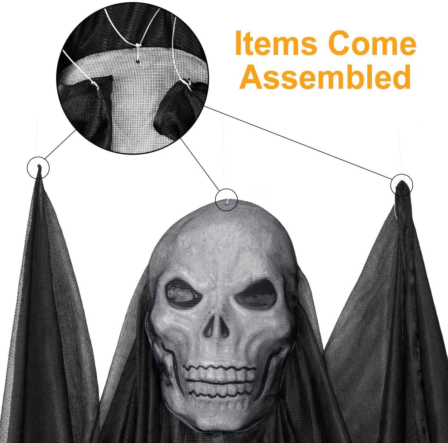 Halloween Hanging Ghost Prop Seasonal Decor - Tophatter Daily Deals
