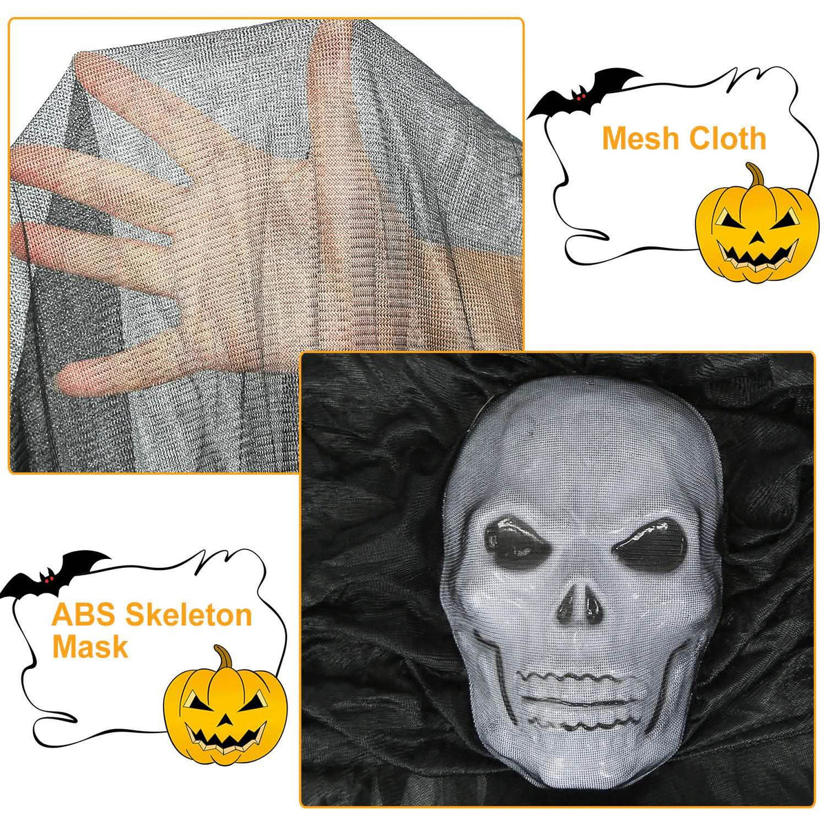 Halloween Hanging Ghost Prop Seasonal Decor - Tophatter Daily Deals