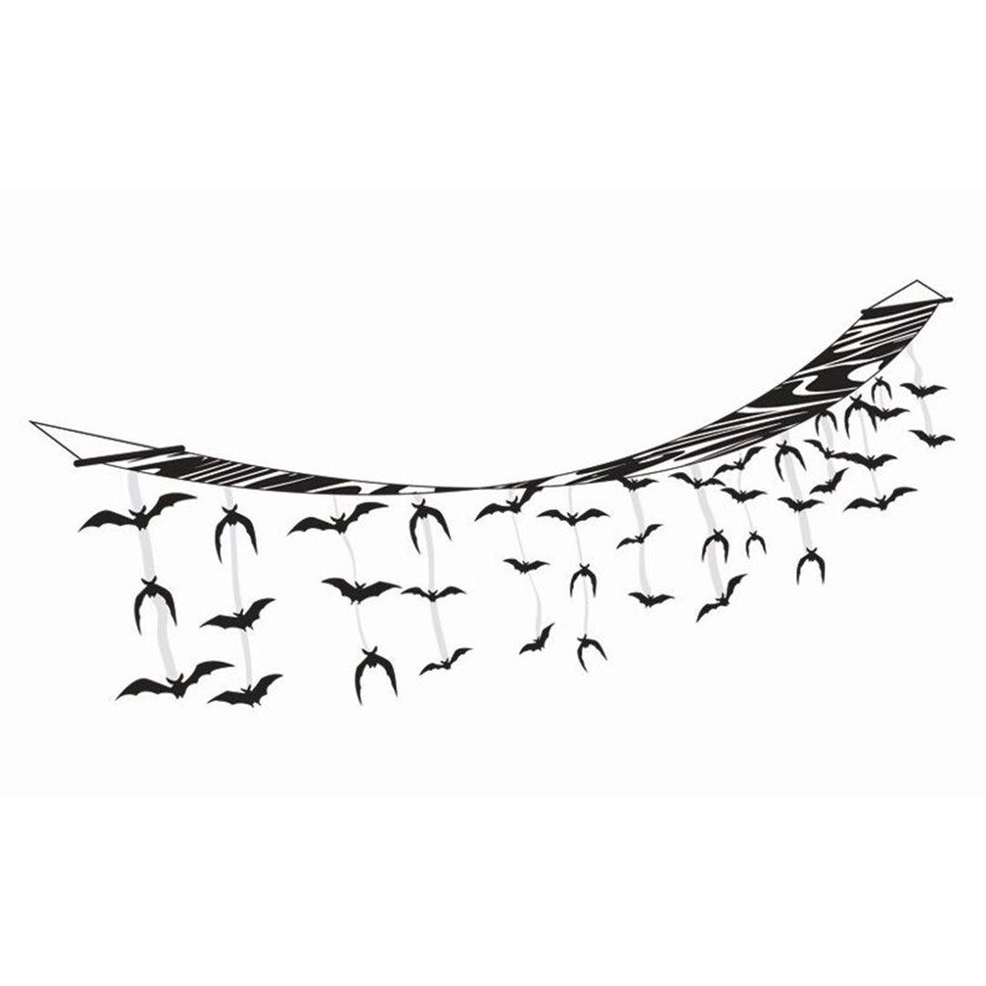 Bat Decorations for Halloween - 3M Halloween Hanging Bats Ceiling Bat Wall Decoration Horror Haunted House Scene Festive & Franchise - Tophatter Daily Deals