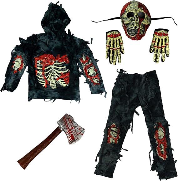 Kids Zombie Costume - Spooktacular Creations Zombie Deluxe Costume for Child with Bloody Axe Festive & Franchise - Tophatter Daily Deals