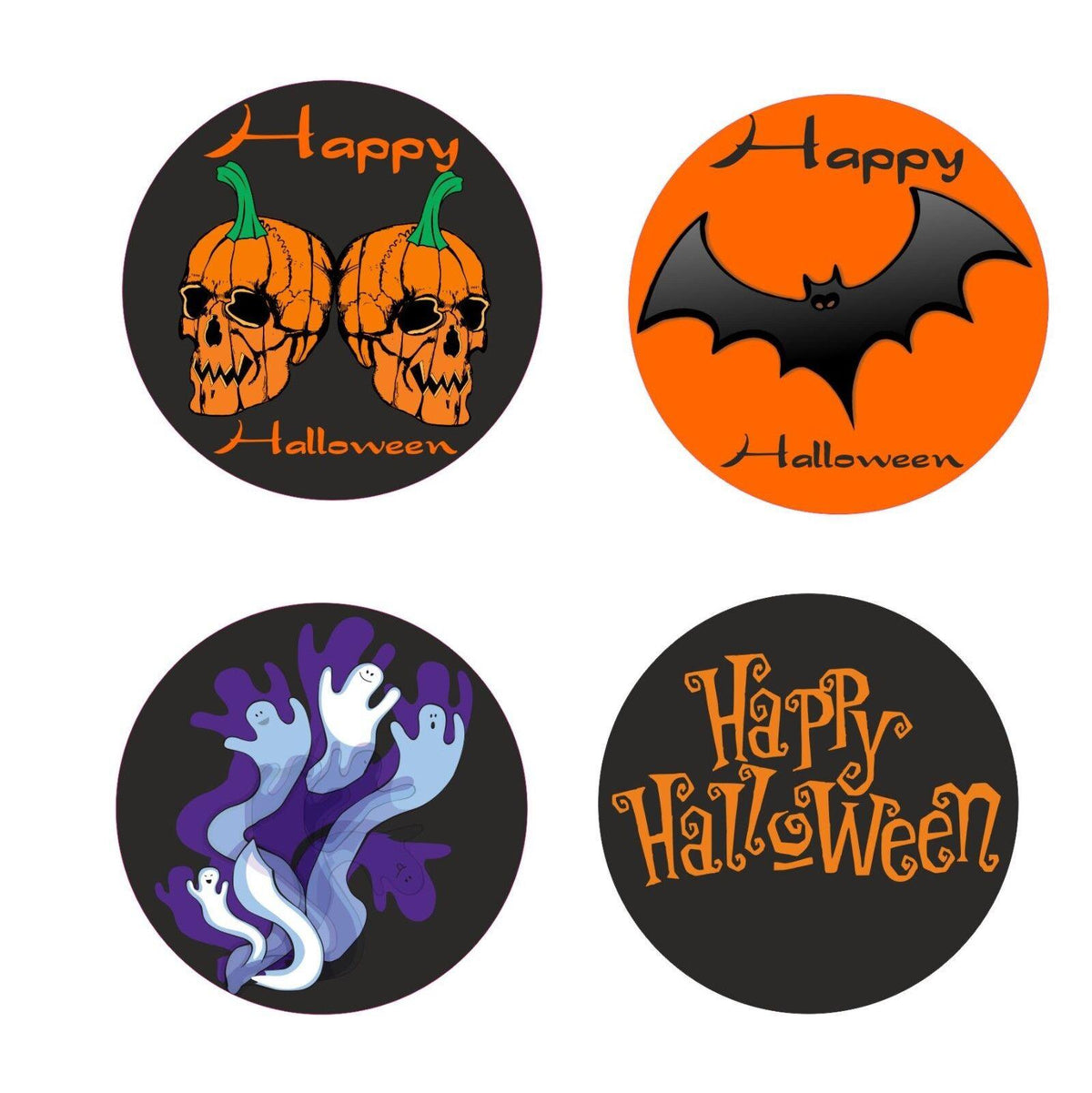 Paper Halloween Bags - 26 Happy Halloween Orange Striped Bags & 26 Stickers for Trick Or Treat Party - Tophatter Daily Deals