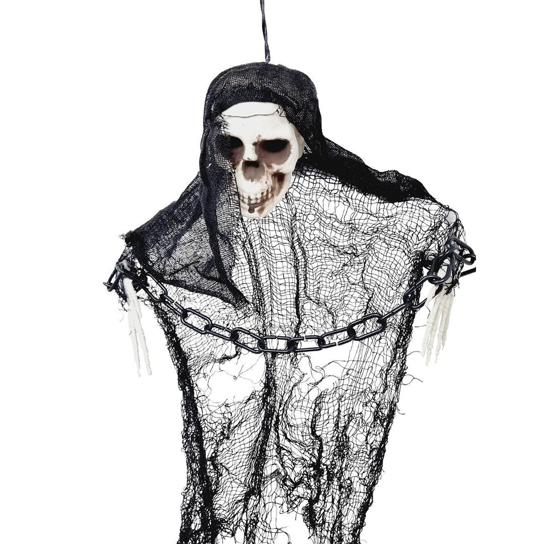 Halloween Decorations With Skeletons - 2x Chain SKELETON Horror Haunted Pirate Hanging Skull Decoration Prop Festive & Franchise - Tophatter Daily Deals