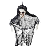 Halloween Decorations With Skeletons - 2x Chain SKELETON Horror Haunted Pirate Hanging Skull Decoration Prop Festive & Franchise - Tophatter Daily Deals